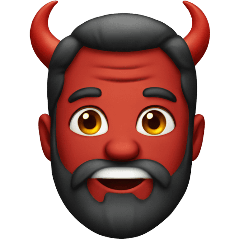 devil with beard emoji