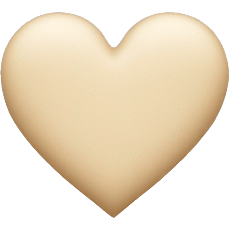 Beige heart emoji