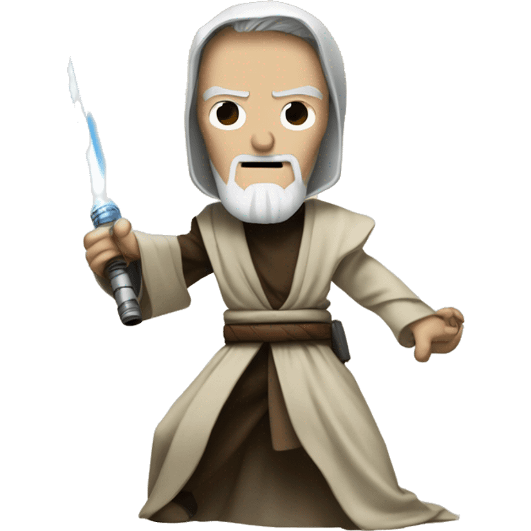 Obi wan kenobi fighting general grievous  emoji