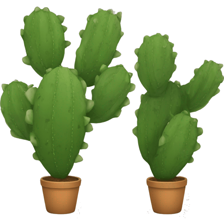 round Nopal without pot emoji