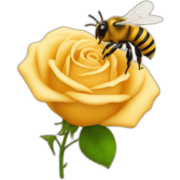 rose+bee emoji