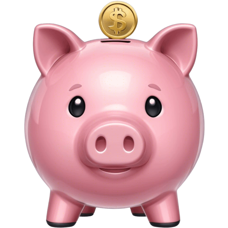 Transparent piggy bank emoji