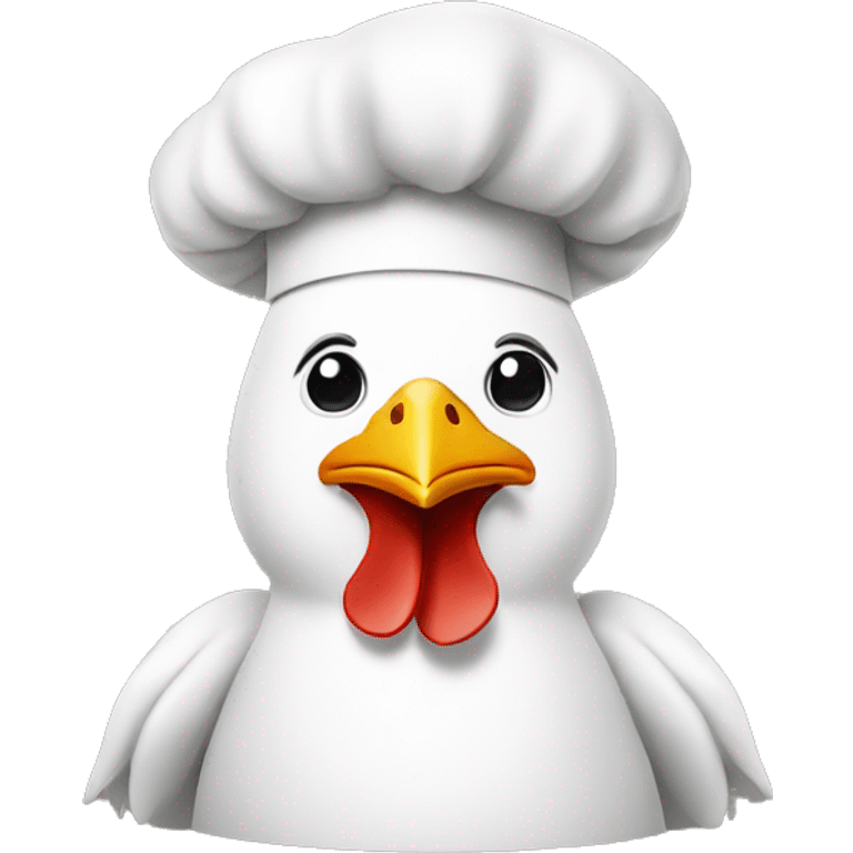 chicken wear chef's hat emoji