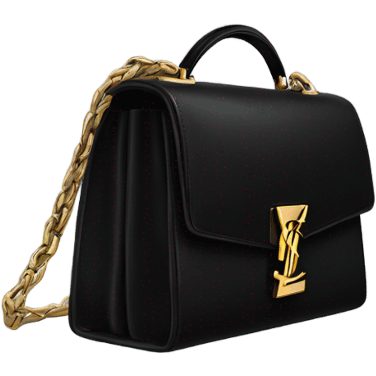 Black ysl bag emoji