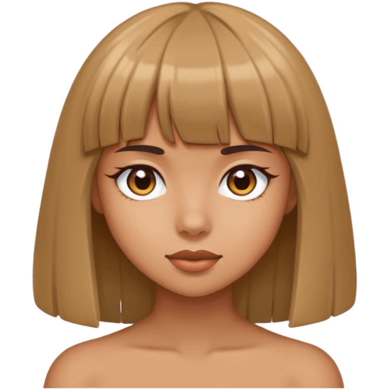 Girl with bangs  emoji