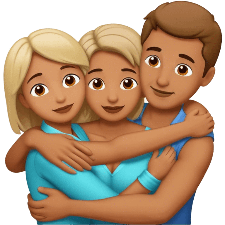 Aunt and Uncles hugging emoji