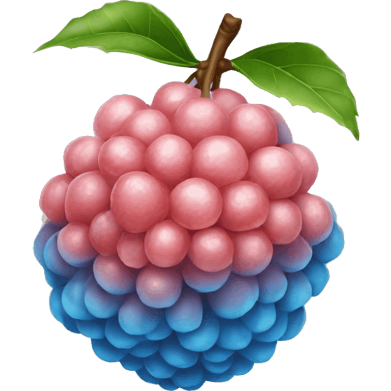 Lychee Blue color emoji