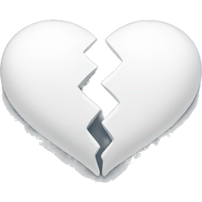 Two white hearts that connected with each other for rest of their lives  emoji