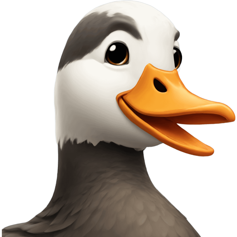 Goose with a beard  emoji