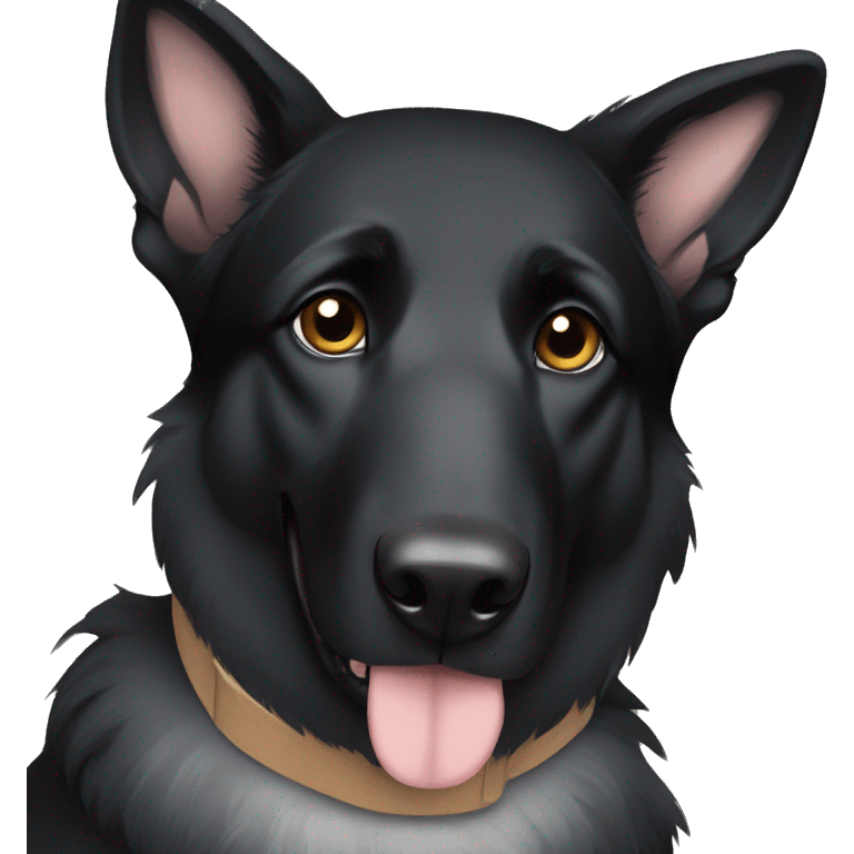 Black German Shepherd emoji