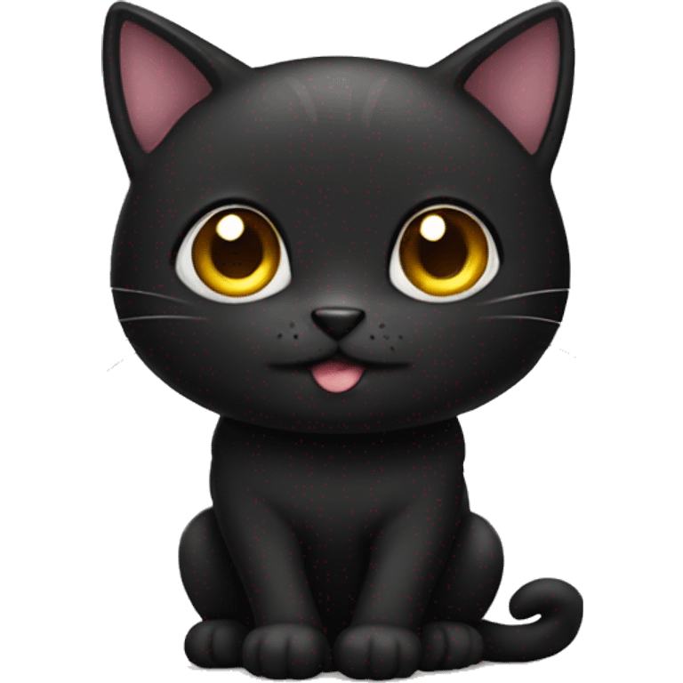 Cute black cat emoji