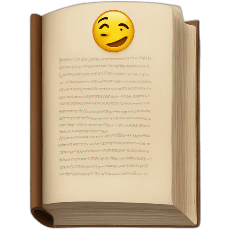 Un livre emoji