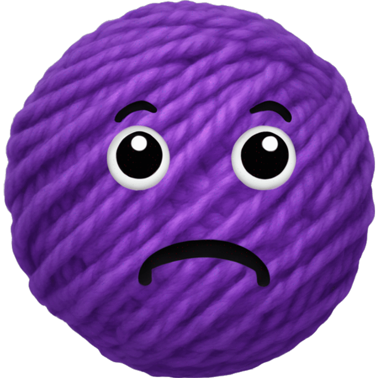 purple ball of wool emoji