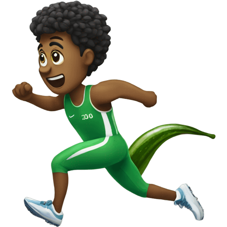 sprinting cucumber  emoji