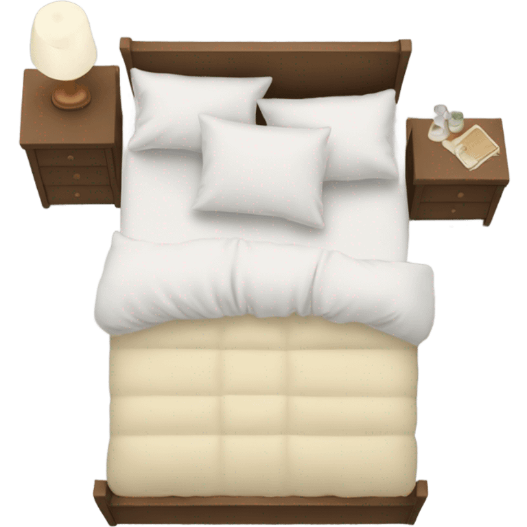 Bed from ebove emoji