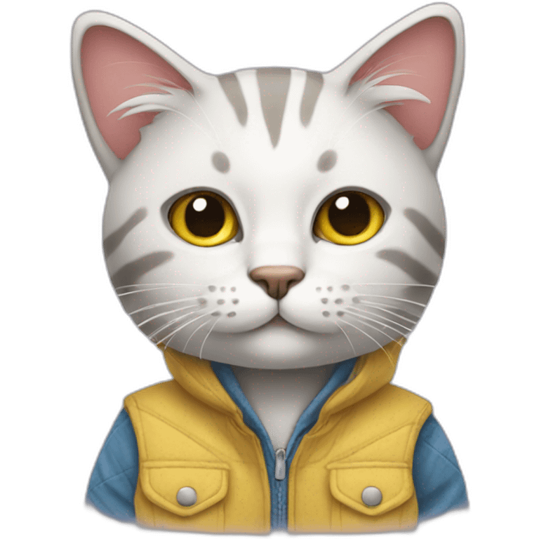 cat wearing clothes emoji