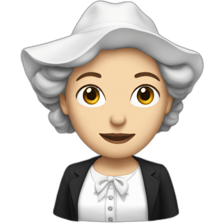 macron dressed as a woman emoji