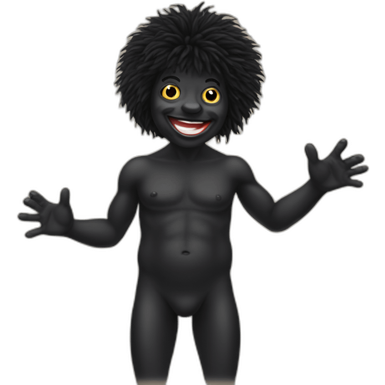 naturist gollywog emoji