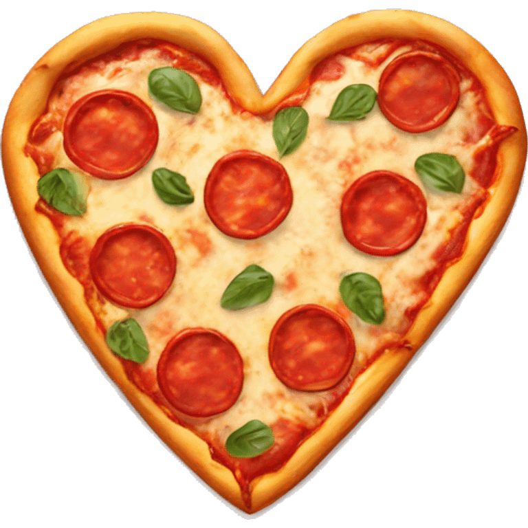 Heart shaped pizza  emoji