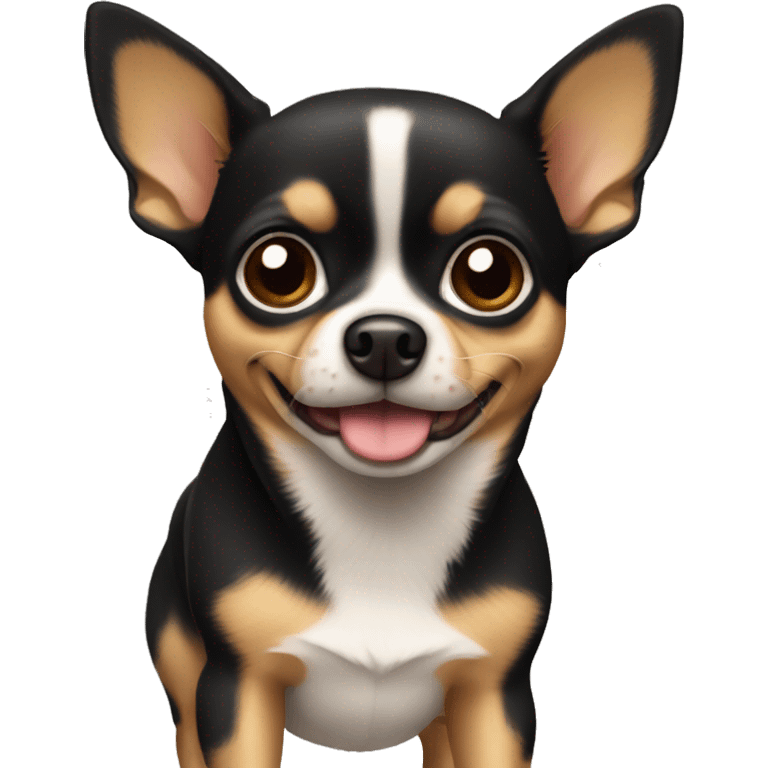 Black and tan Chihuahua emoji