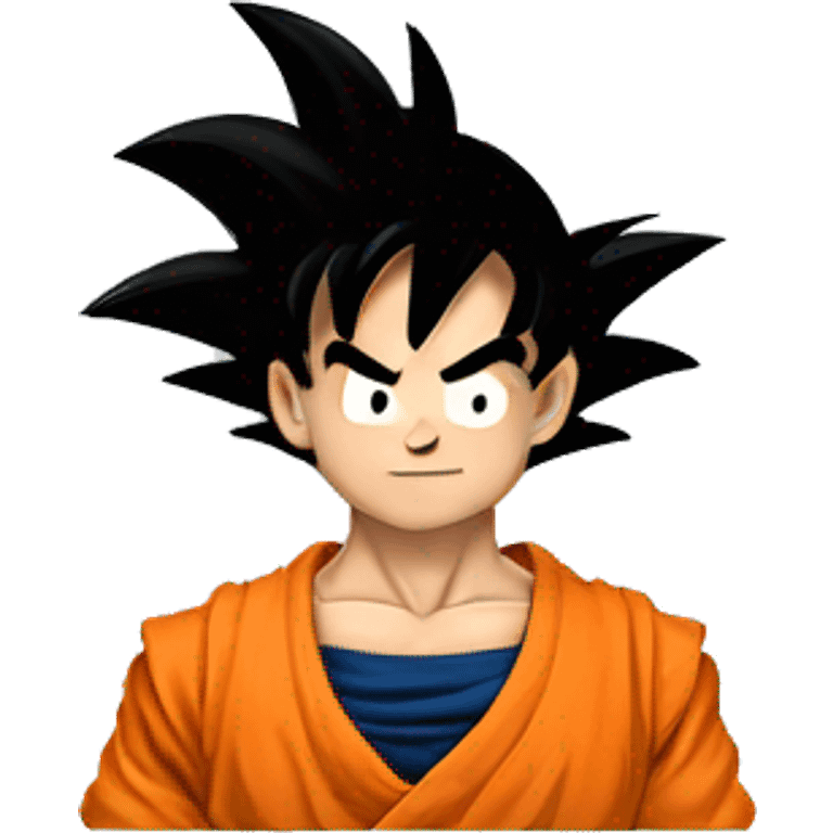 Goku side facing with handsfold emoji