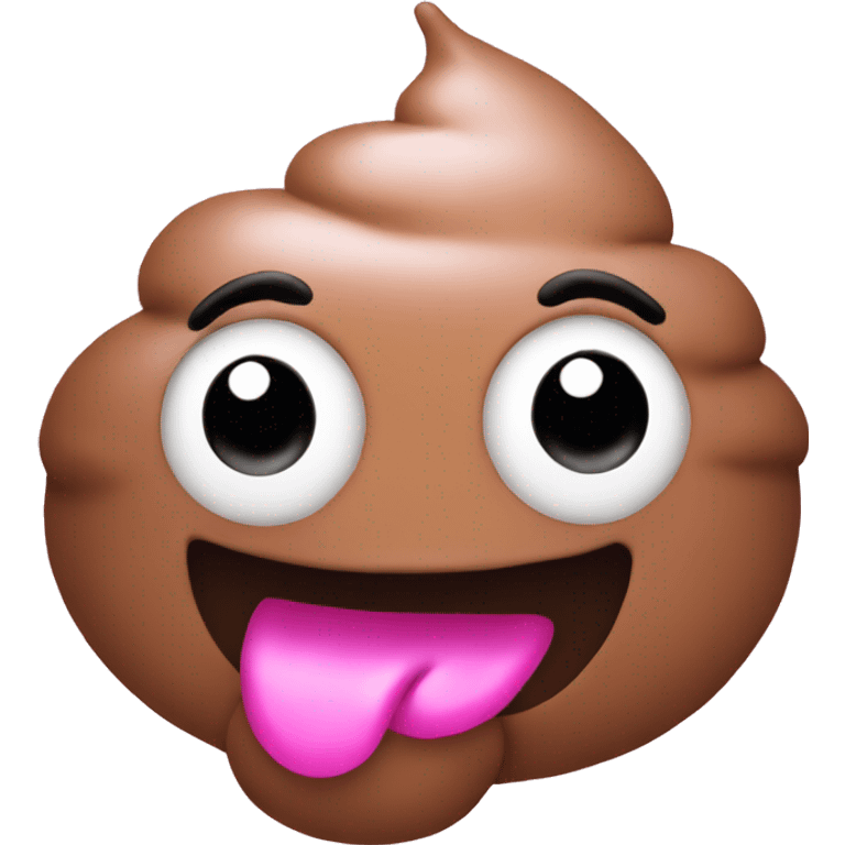 Pink poop emoji emoji