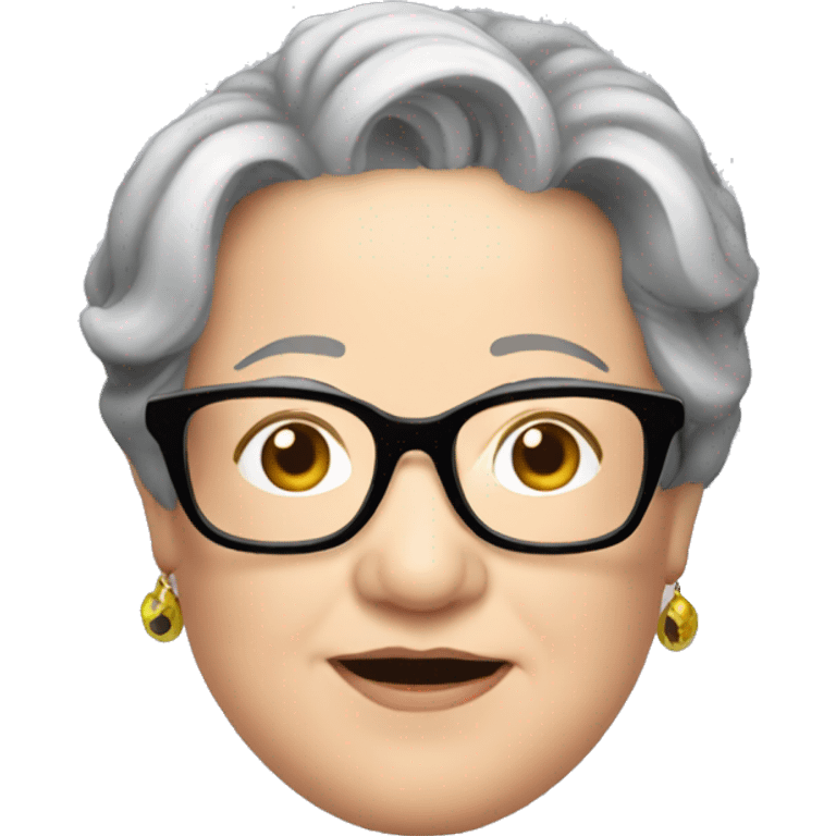 kathy bates with glasses emoji