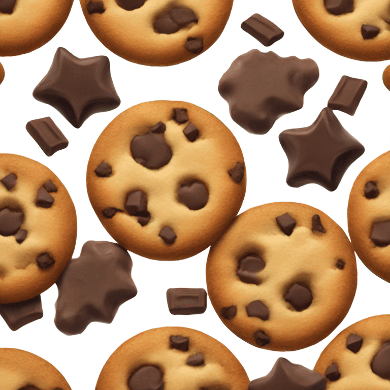 Chocolaté chip cookie emoji