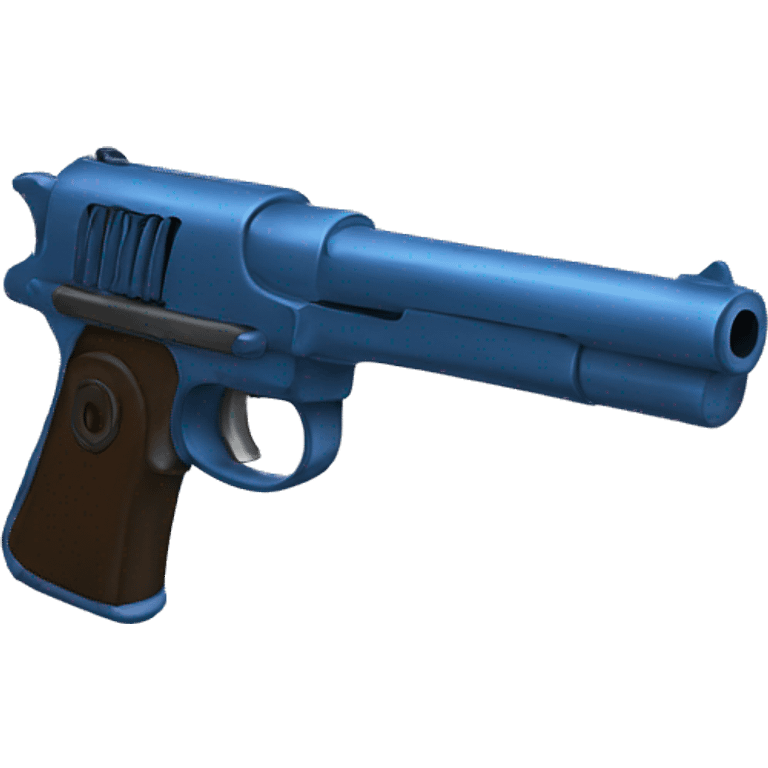 Blue pistol  emoji