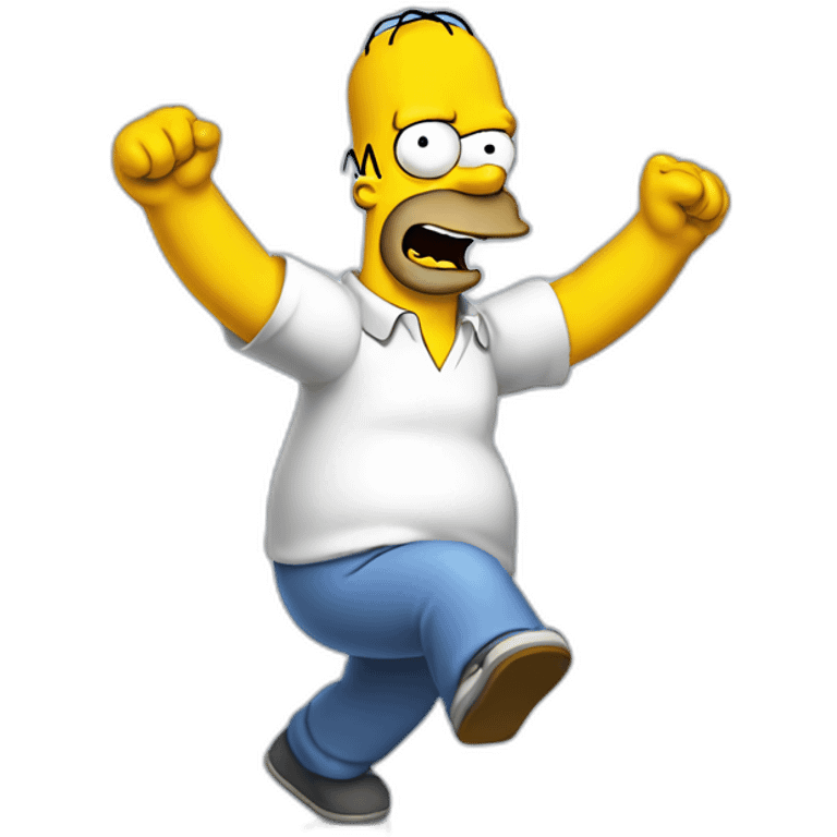 Homer simpsons dancing emoji