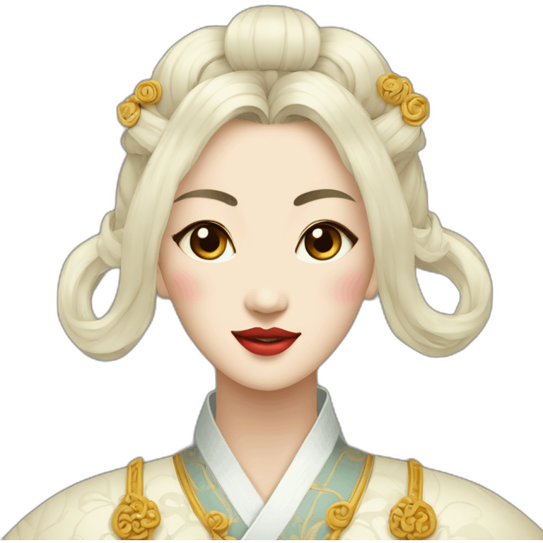 The face of the emperor's concubine in medieval China emoji