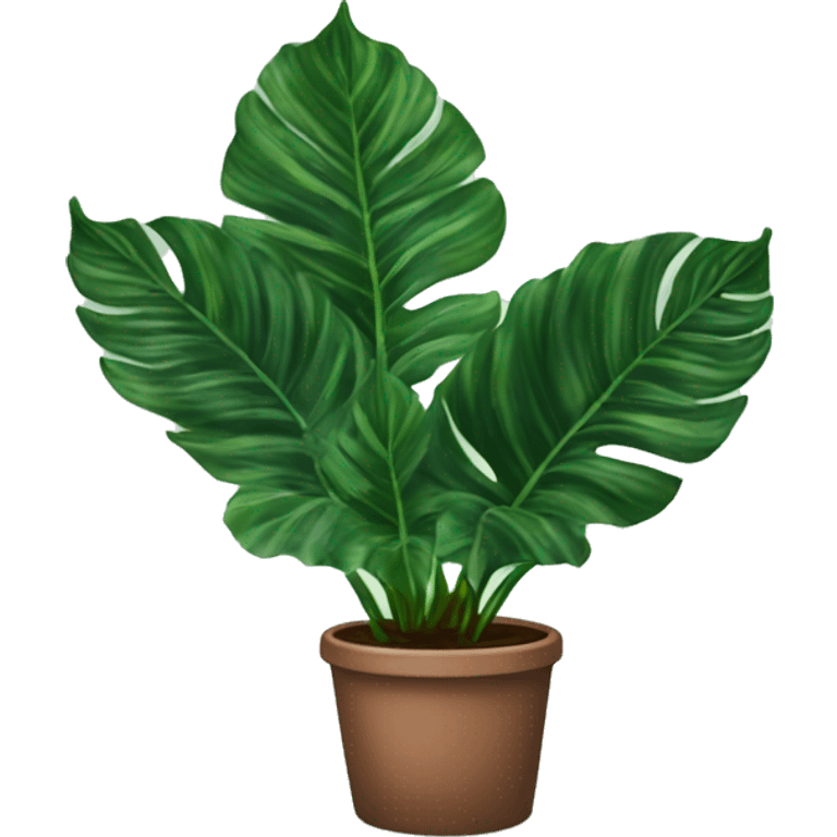 calathea orbifolia house plant emoji