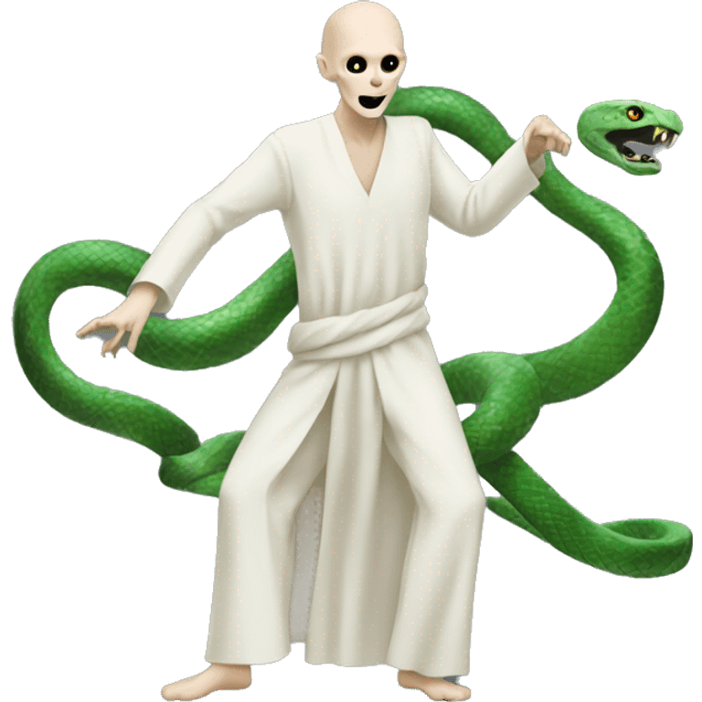 Voldermort dancing with snake emoji