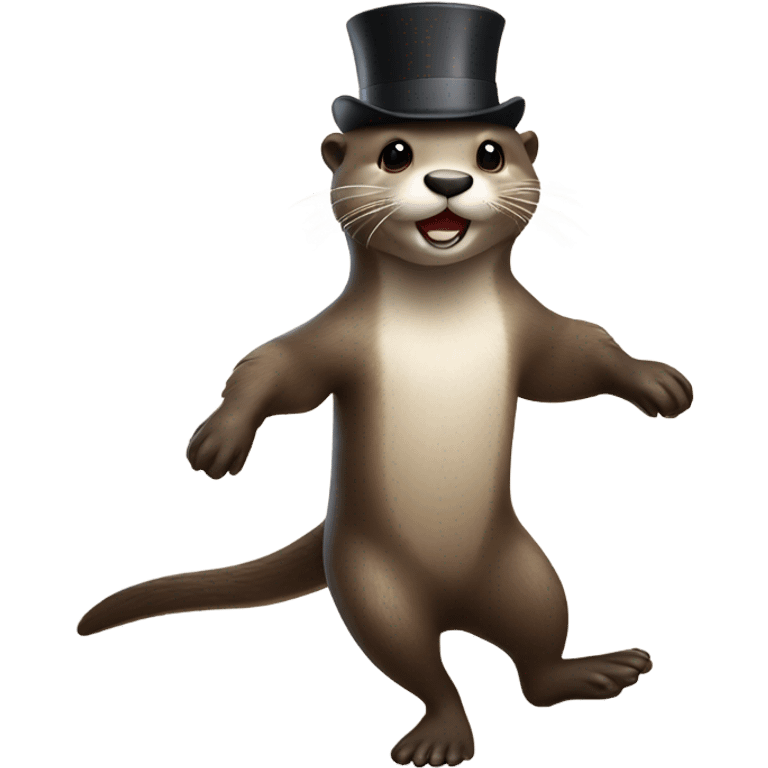 Otter tap dancing emoji