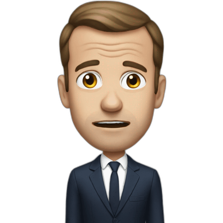 Macron who cry emoji