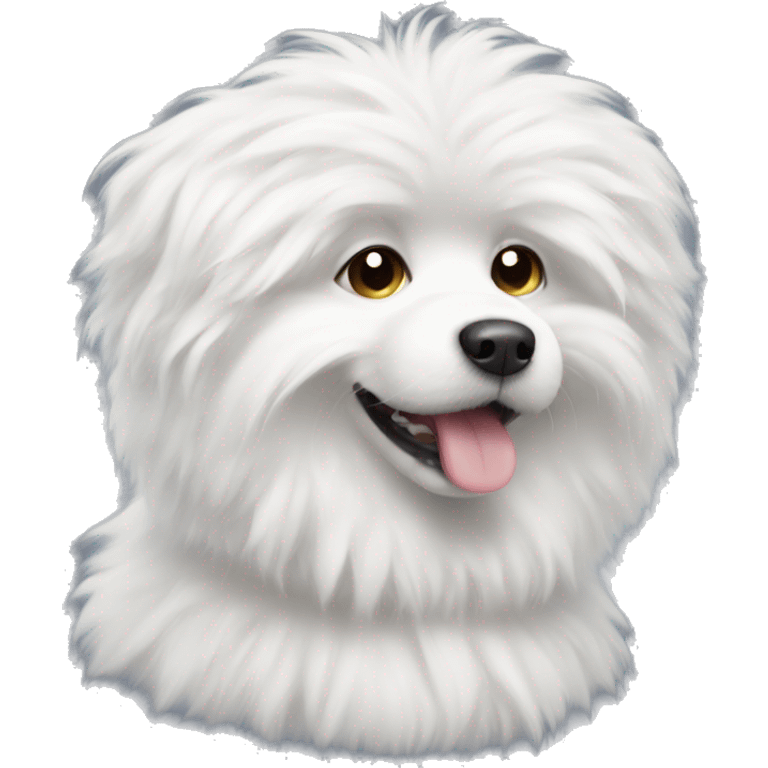 White fluffy dog emoji