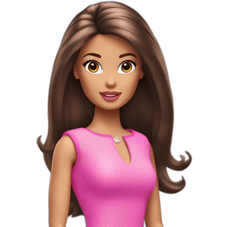 Barbie brunette emoji