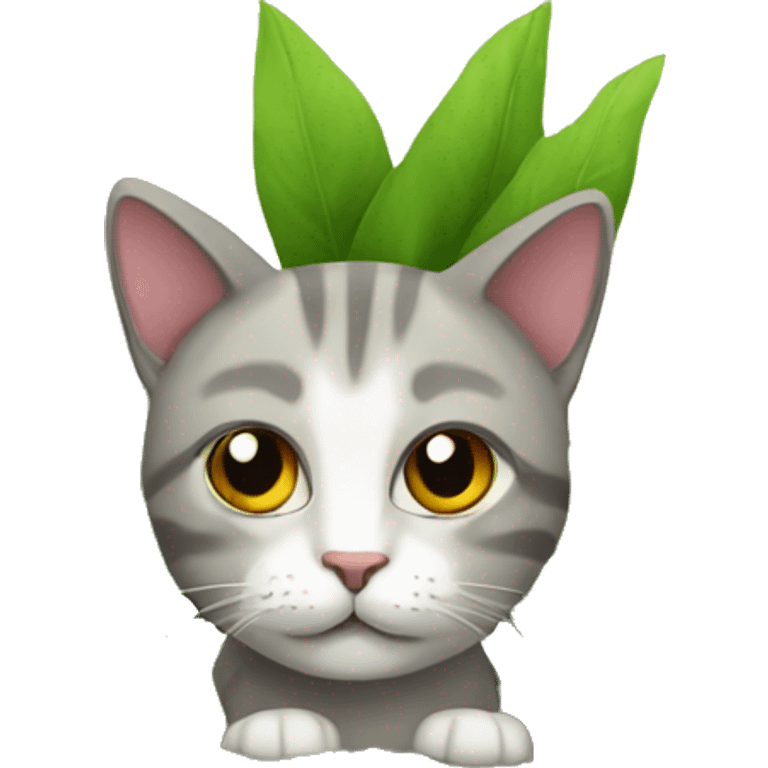 Cat est plants  emoji