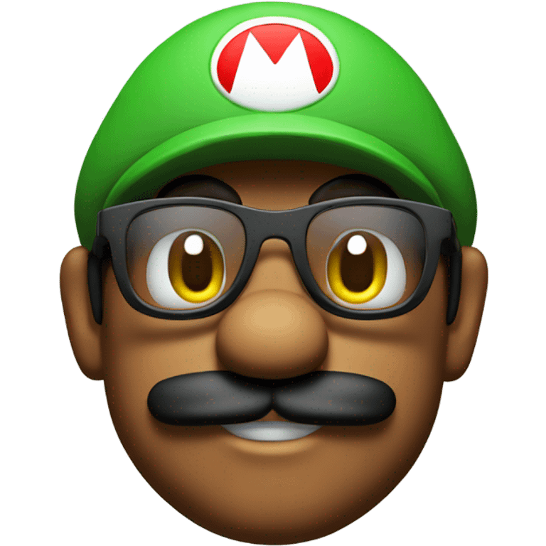 Mario with sunglasses emoji