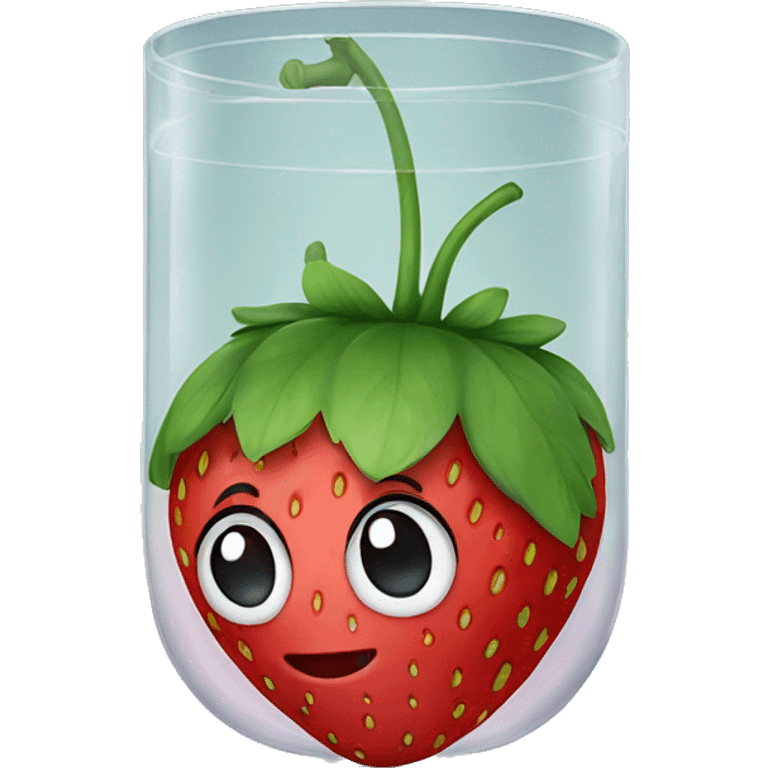 strawberry on Glass emoji