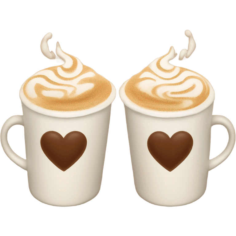 Coffee with hearts emoji