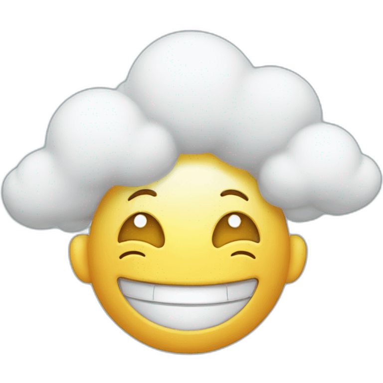 Happy cloud emoji