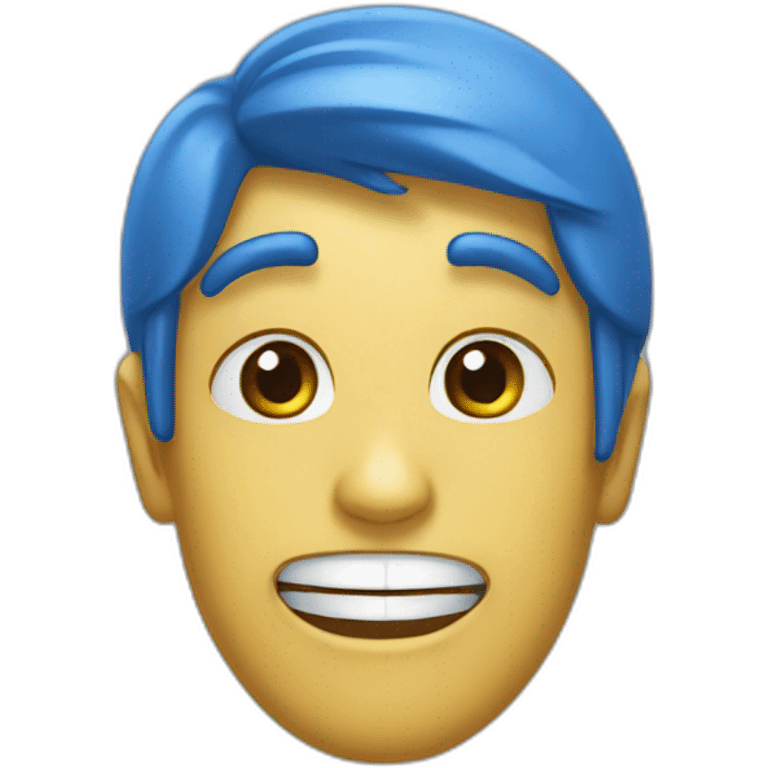 Langue bleu emoji