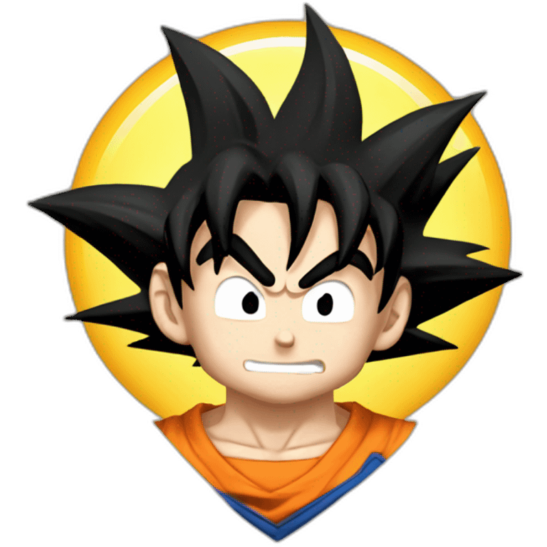 Goku saludando  emoji