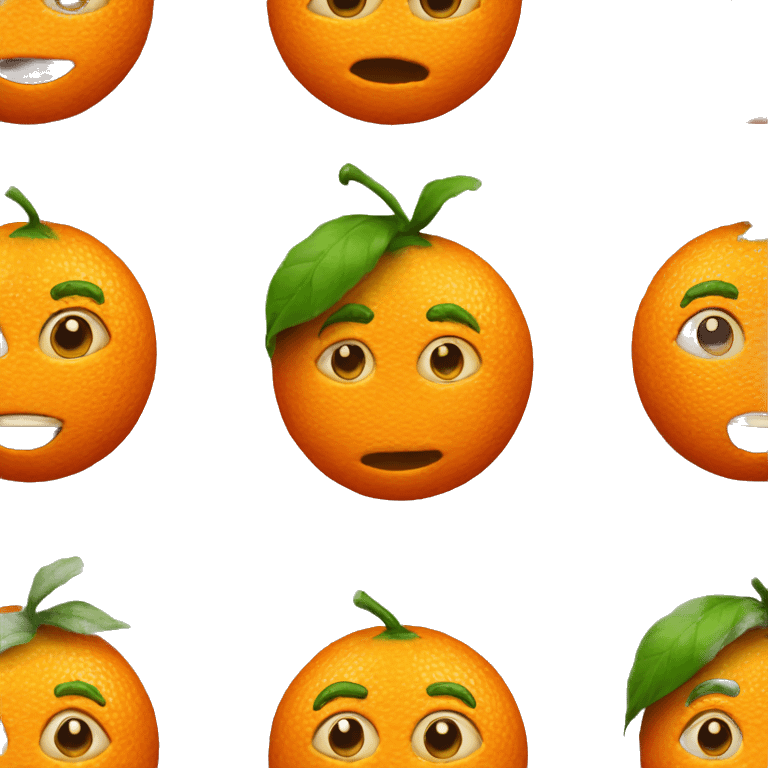 orange fruit man emoji