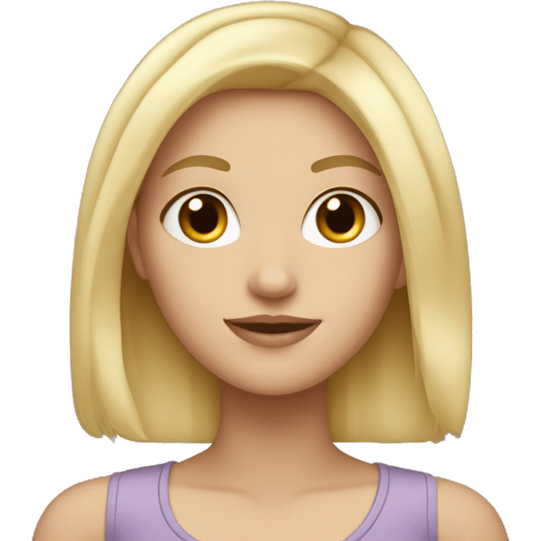 white girl blond emoji