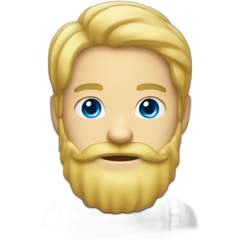 Blond man beard blue eyes cat tacos emoji