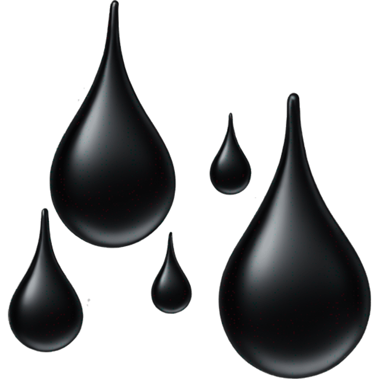 black oil drop  emoji