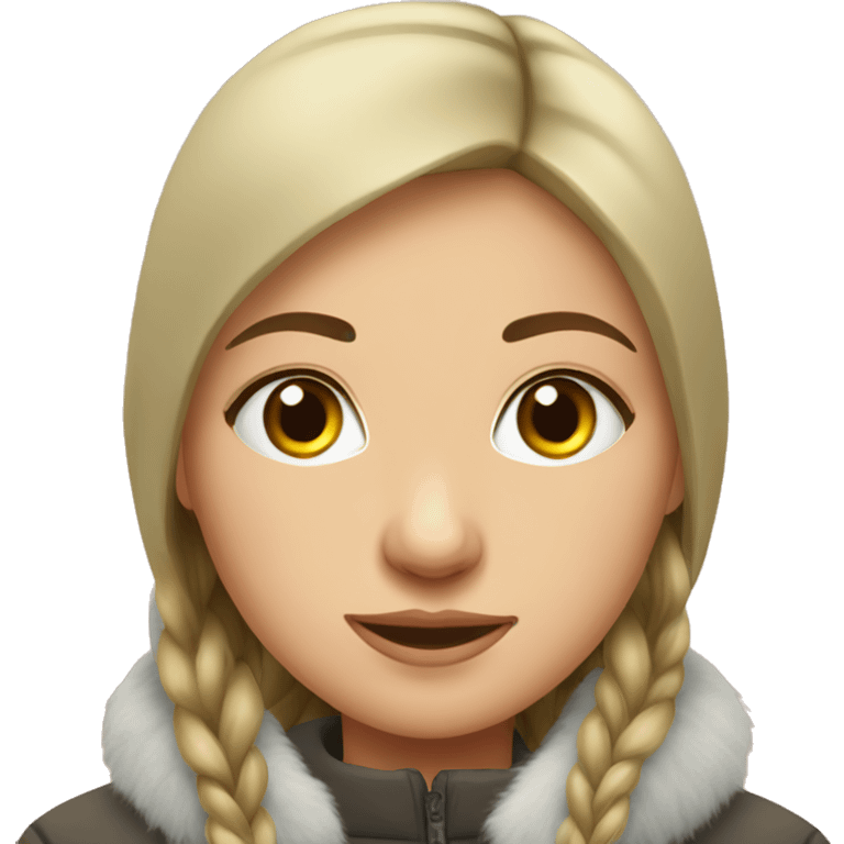 Russian girl in Siberia emoji