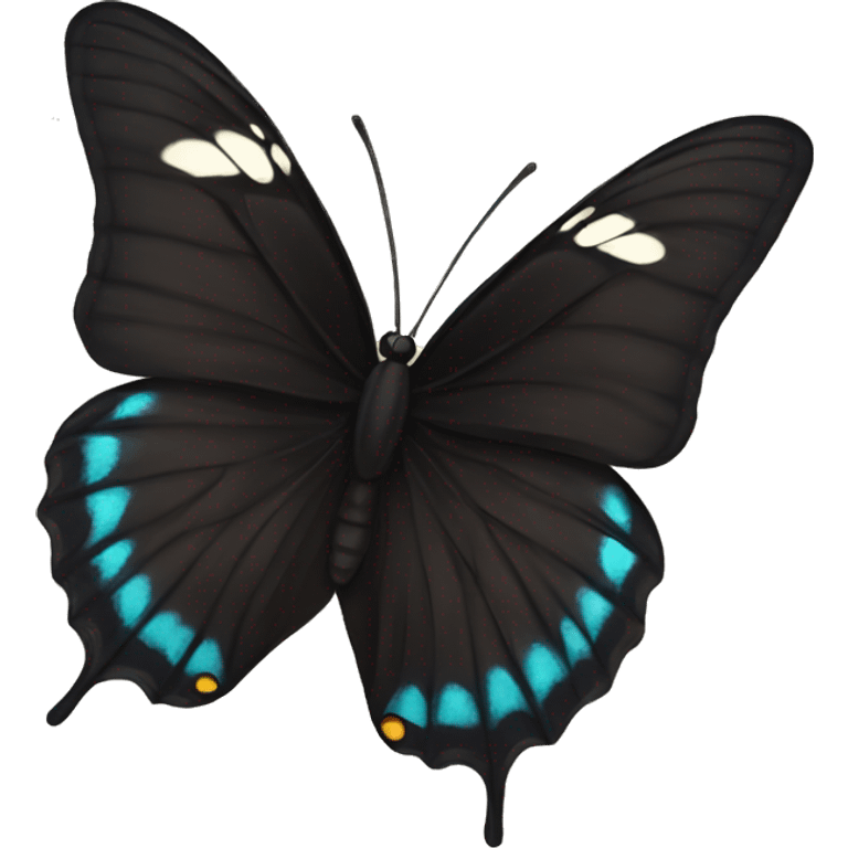 black butterfly emoji